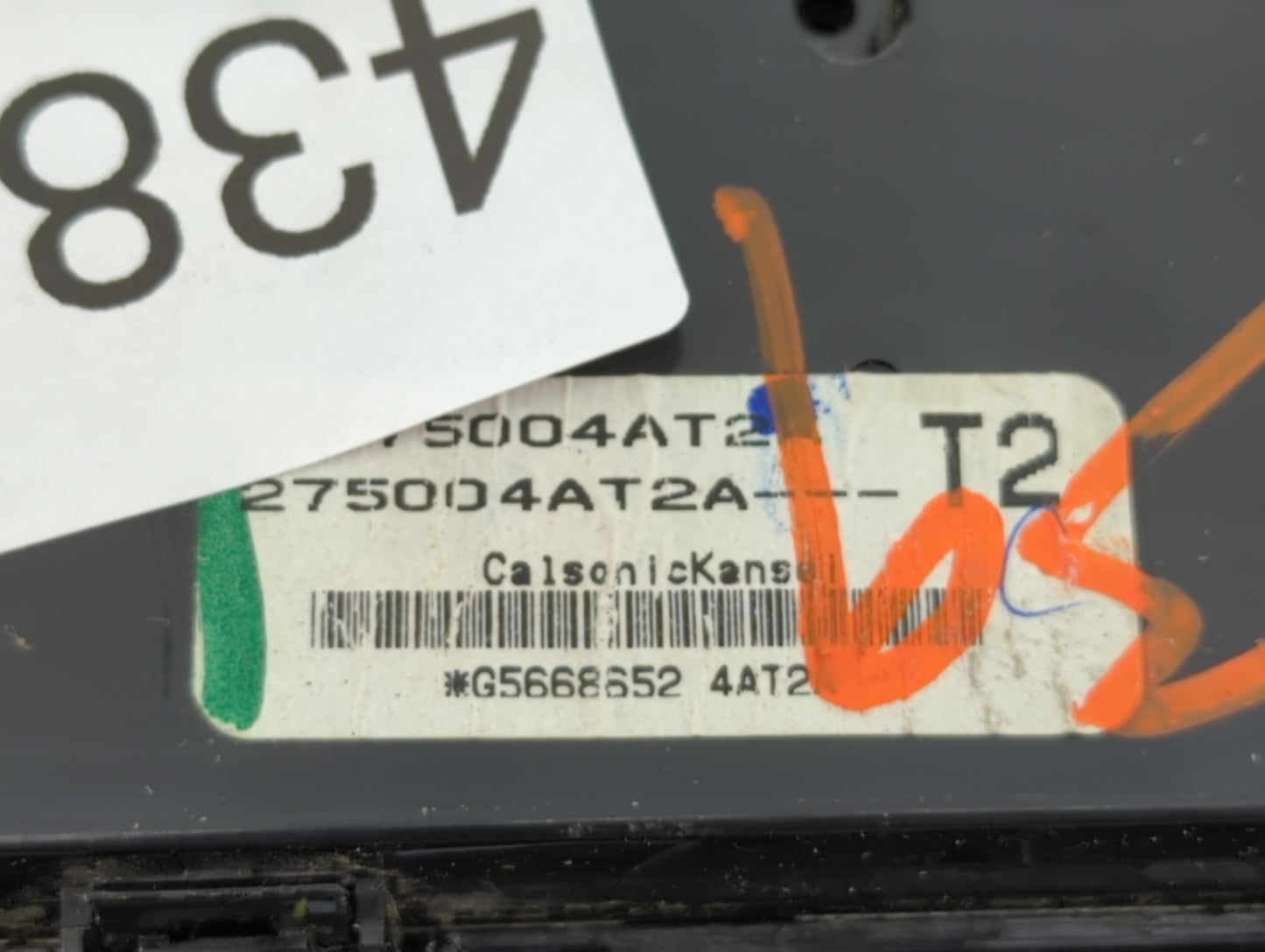 2015-2017 Nissan Sentra Climate Control Module Temperature AC/Heater Replacement P/N:275004AF2B 275004AT2A Fits OEM Used Aut