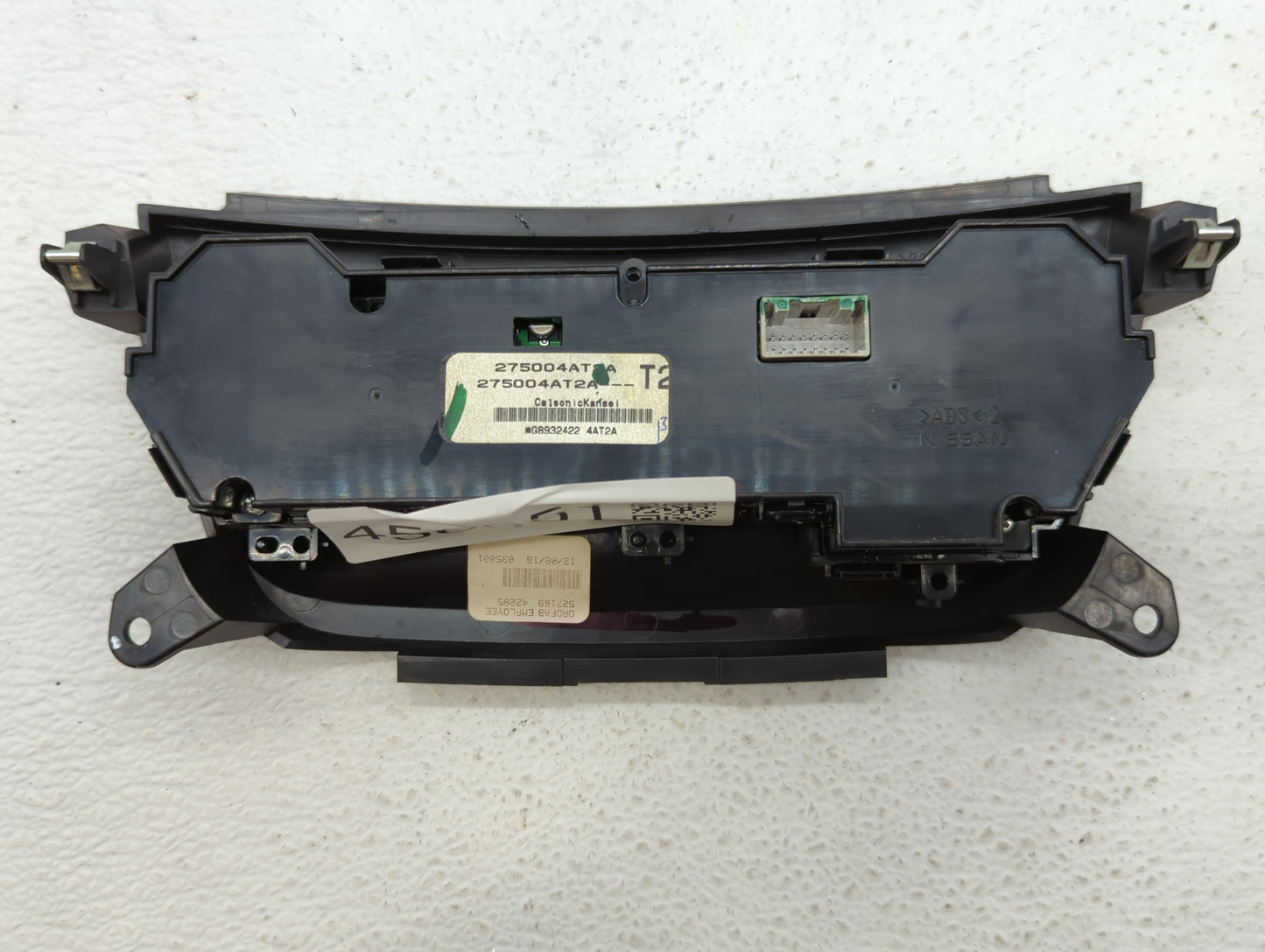 2016 Nissan Sentra Climate Control Module Temperature AC/Heater Replacement P/N:275004AT2A Fits OEM Used Auto Parts - Oemuse