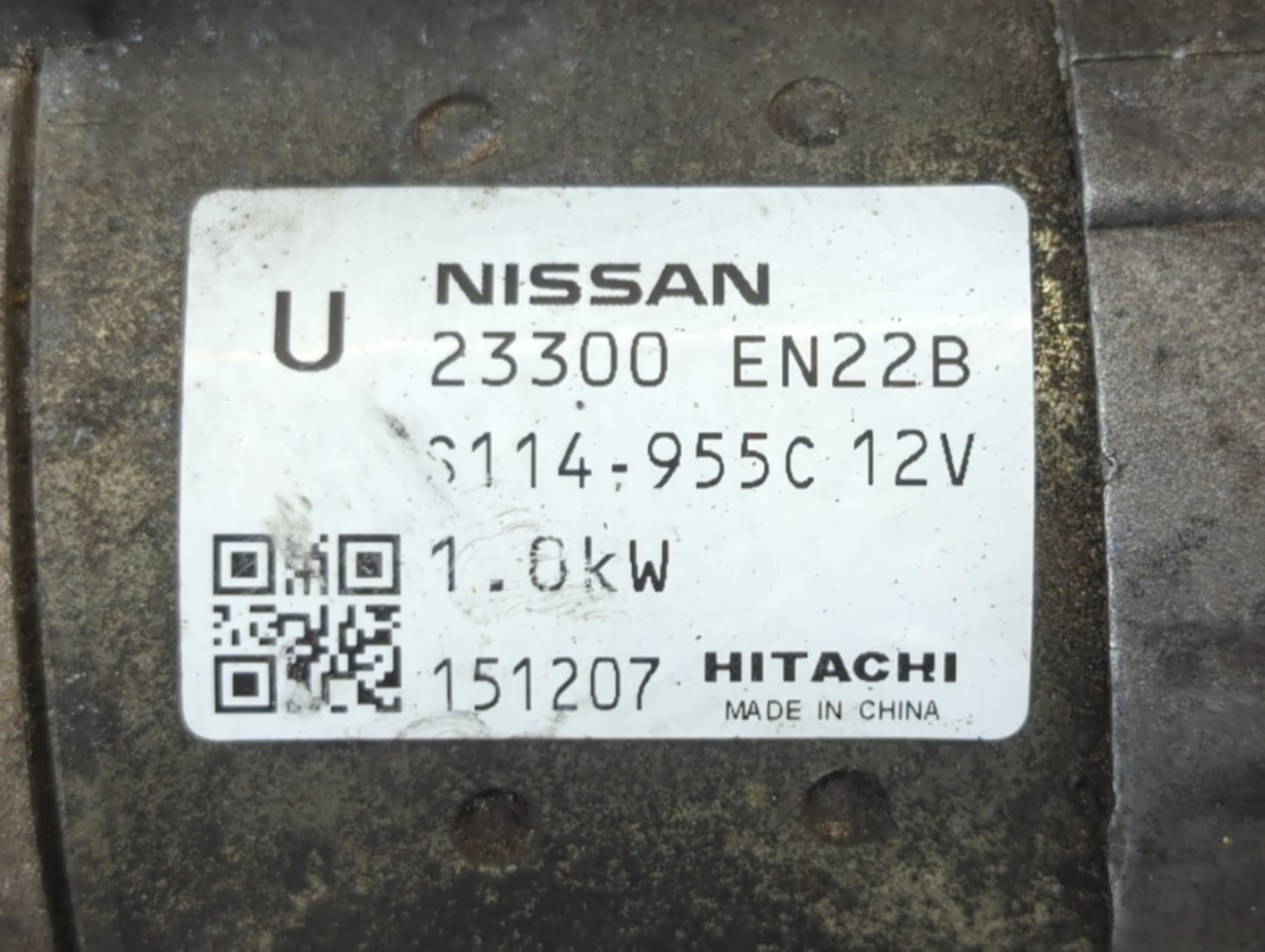 2013-2019 Nissan Sentra Car Starter Motor Solenoid OEM P/N:S114-955C 23300 EN22B Fits Fits 2013 2014 2015 2016 2017 2018 201