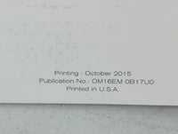 2016 Nissan Sentra Owners Manual Book Guide OEM Used Auto Parts - Oemusedautoparts1.com