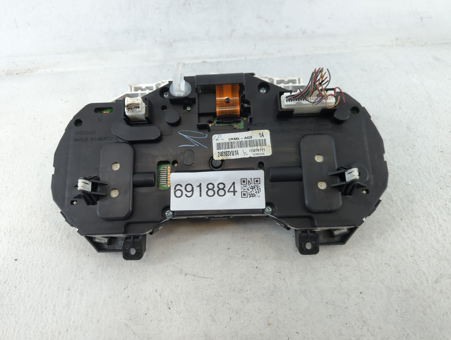 2016 Nissan Sentra Instrument Cluster Speedometer Gauges P/N:248103YU1A Fits OEM Used Auto Parts - Oemusedautoparts1.com