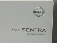 2016 Nissan Sentra Owners Manual Book Guide P/N:OM16EM 0B17U1 OEM Used Auto Parts - Oemusedautoparts1.com