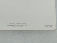 2016 Nissan Sentra Owners Manual Book Guide P/N:OM16EM 0B17U1 OEM Used Auto Parts - Oemusedautoparts1.com