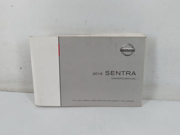 2016 Nissan Sentra Owners Manual Book Guide P/N:OM16EM 0B17U1 OEM Used Auto Parts - Oemusedautoparts1.com