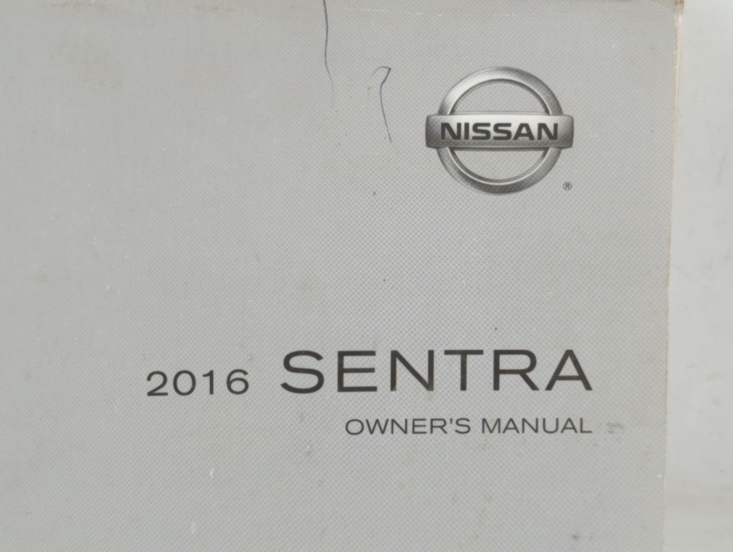 2016 Nissan Sentra Owners Manual Book Guide P/N:OM16EM 0B17U1 OEM Used Auto Parts - Oemusedautoparts1.com