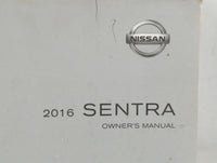 2016 Nissan Sentra Owners Manual Book Guide P/N:OM16EM 0B17U1 OEM Used Auto Parts - Oemusedautoparts1.com