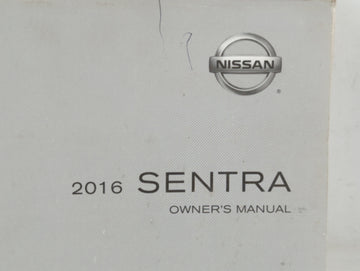 2016 Nissan Sentra Owners Manual Book Guide P/N:OM16EM 0B17U1 OEM Used Auto Parts