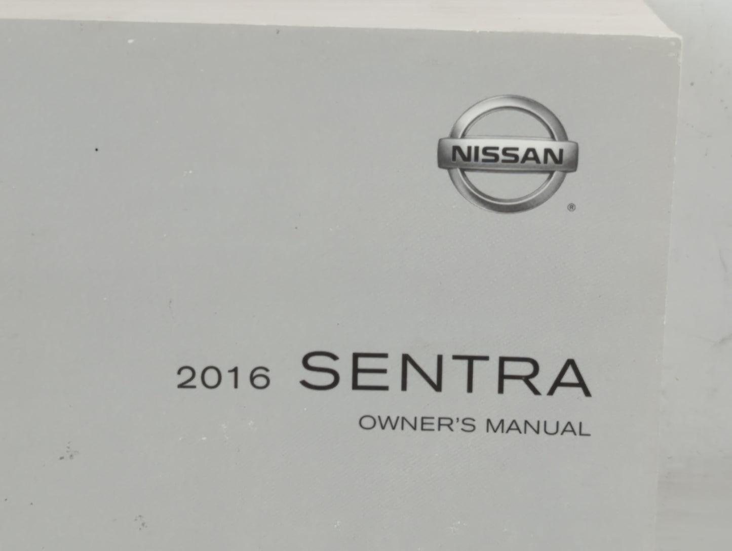 2016 Nissan Sentra Owners Manual Book Guide P/N:OM16EM 0B17U0 OEM Used Auto Parts - Oemusedautoparts1.com