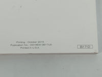 2016 Nissan Sentra Owners Manual Book Guide P/N:OM16EM 0B17U0 OEM Used Auto Parts - Oemusedautoparts1.com