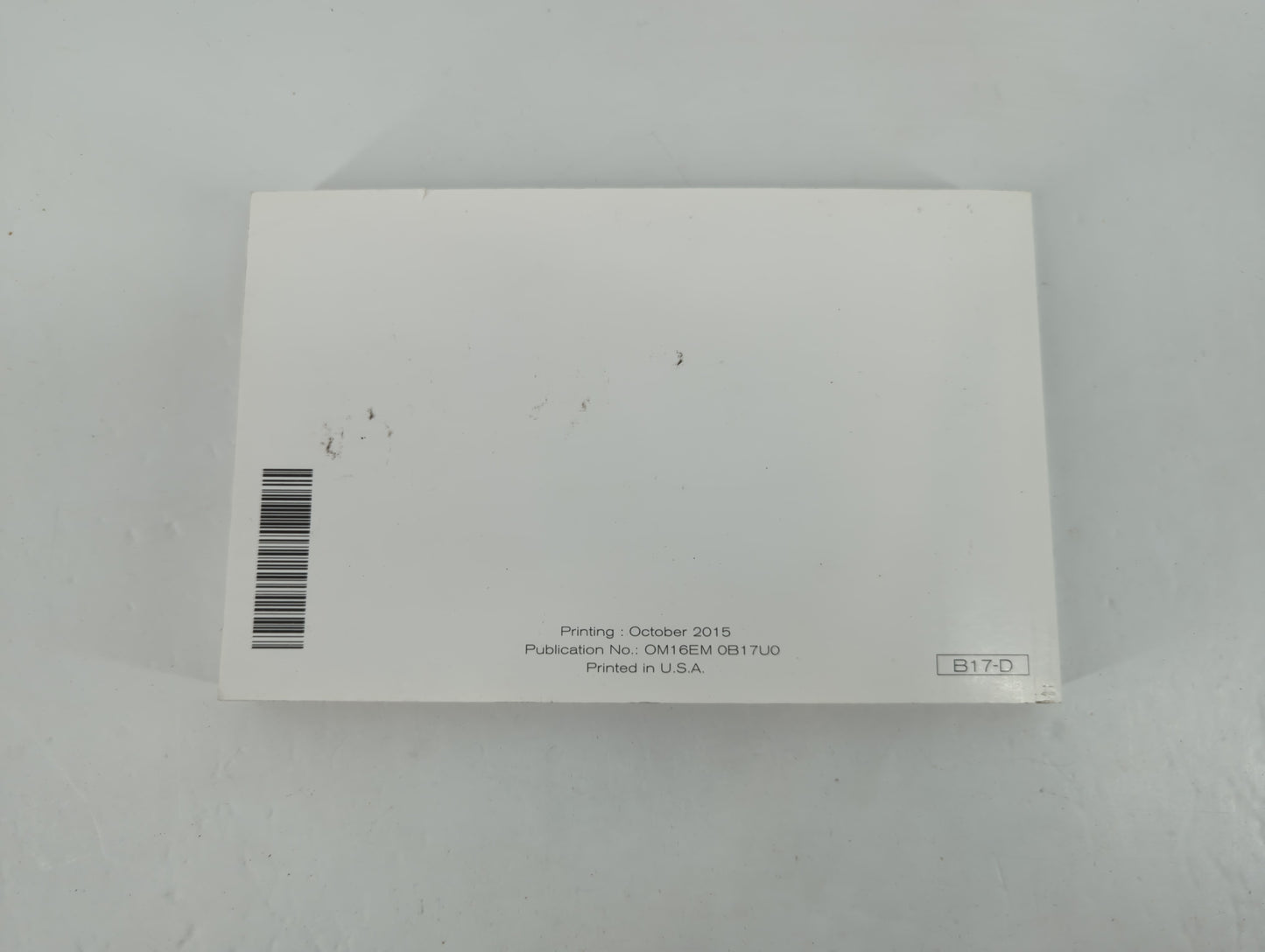 2016 Nissan Sentra Owners Manual Book Guide P/N:OM16EM 0B17U0 OEM Used Auto Parts - Oemusedautoparts1.com