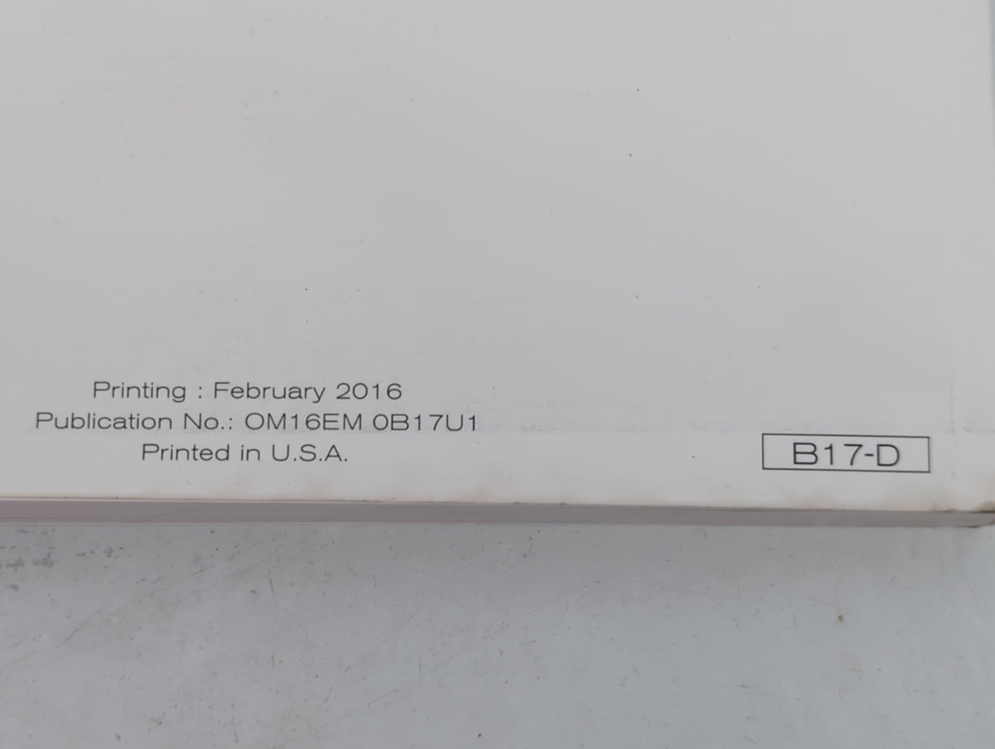 2016 Nissan Sentra Owners Manual Book Guide P/N:OM16M OB17U1 OEM Used Auto Parts - Oemusedautoparts1.com