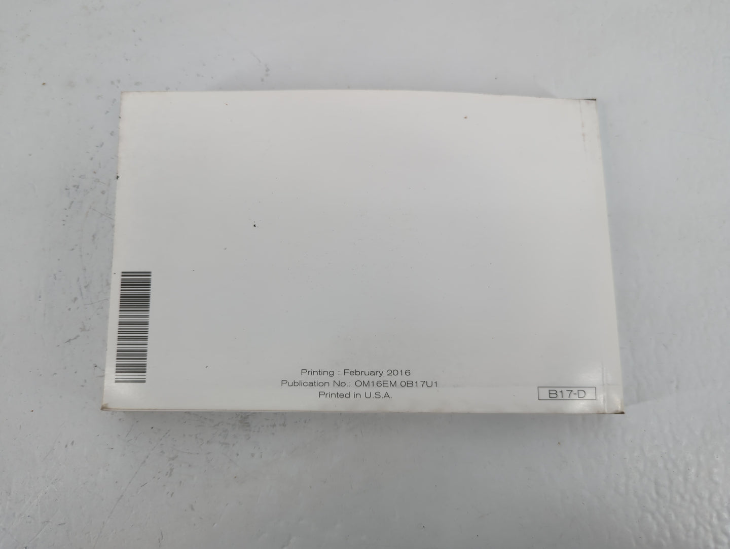 2016 Nissan Sentra Owners Manual Book Guide P/N:OM16M OB17U1 OEM Used Auto Parts - Oemusedautoparts1.com