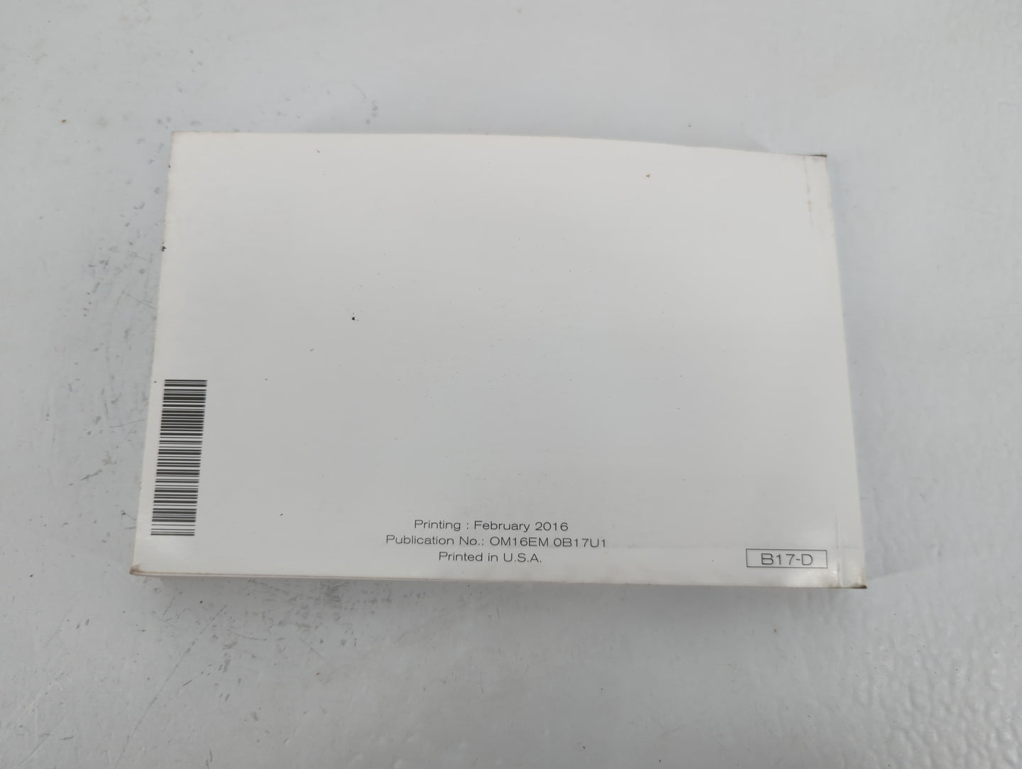 2016 Nissan Sentra Owners Manual Book Guide P/N:OM16M OB17U1 OEM Used Auto Parts - Oemusedautoparts1.com