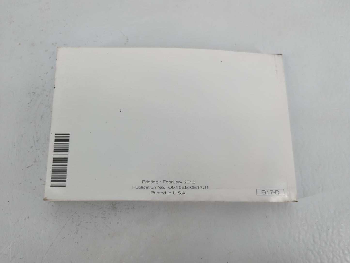 2016 Nissan Sentra Owners Manual Book Guide P/N:OM16M OB17U1 OEM Used Auto Parts - Oemusedautoparts1.com