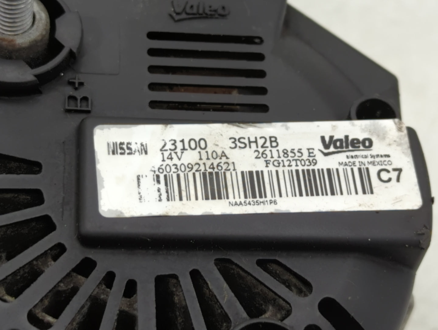 2013-2019 Nissan Sentra Alternator Replacement Generator Charging Assembly Engine OEM P/N:23100-3SH2B Fits OEM Used Auto Par