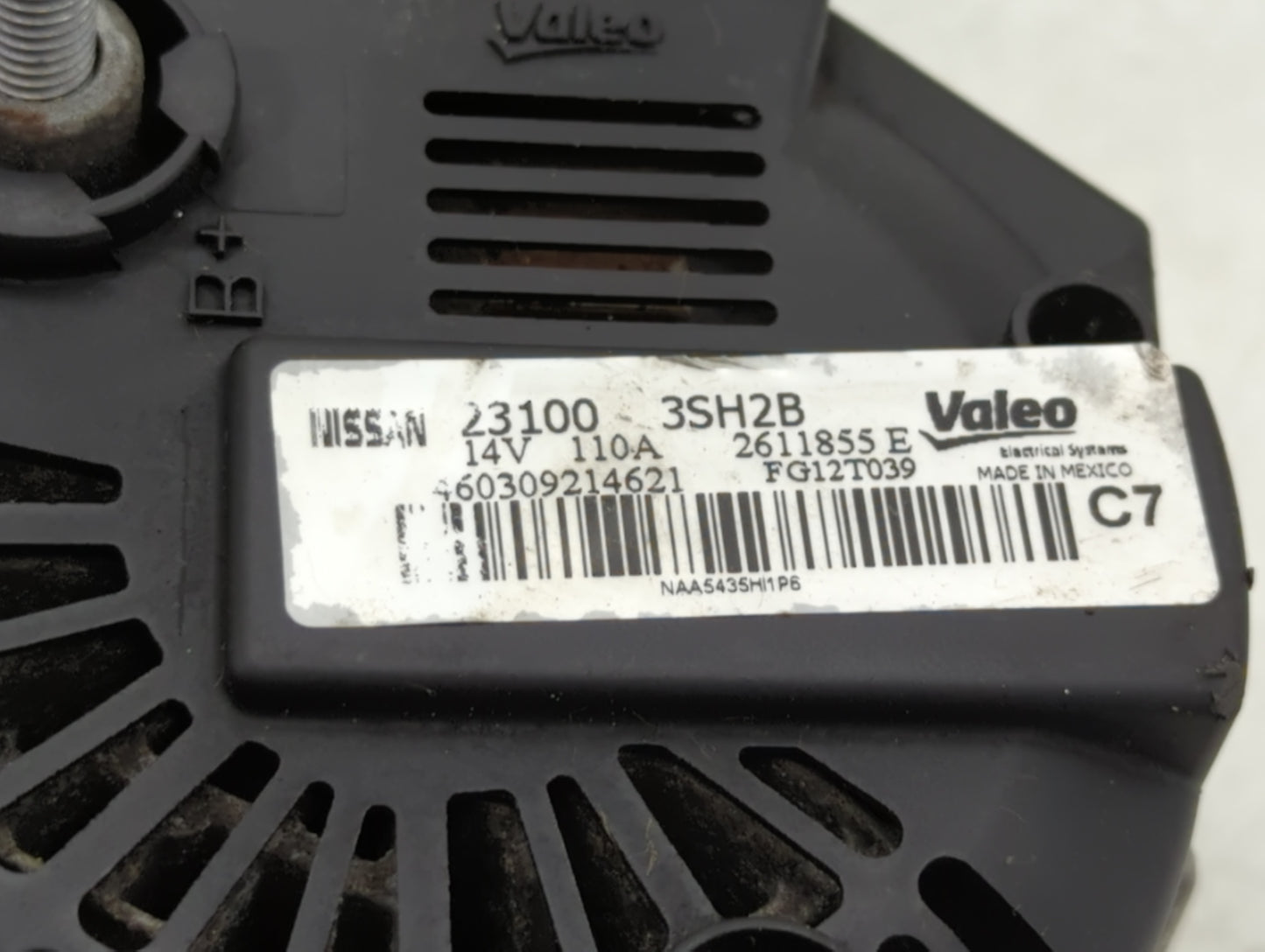 2013-2019 Nissan Sentra Alternator Replacement Generator Charging Assembly Engine OEM P/N:23100-3SH2B Fits OEM Used Auto Par