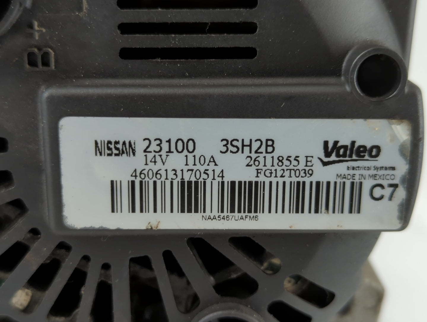 2013-2019 Nissan Sentra Alternator Replacement Generator Charging Assembly Engine OEM P/N:23100-3SH2B Fits OEM Used Auto Par