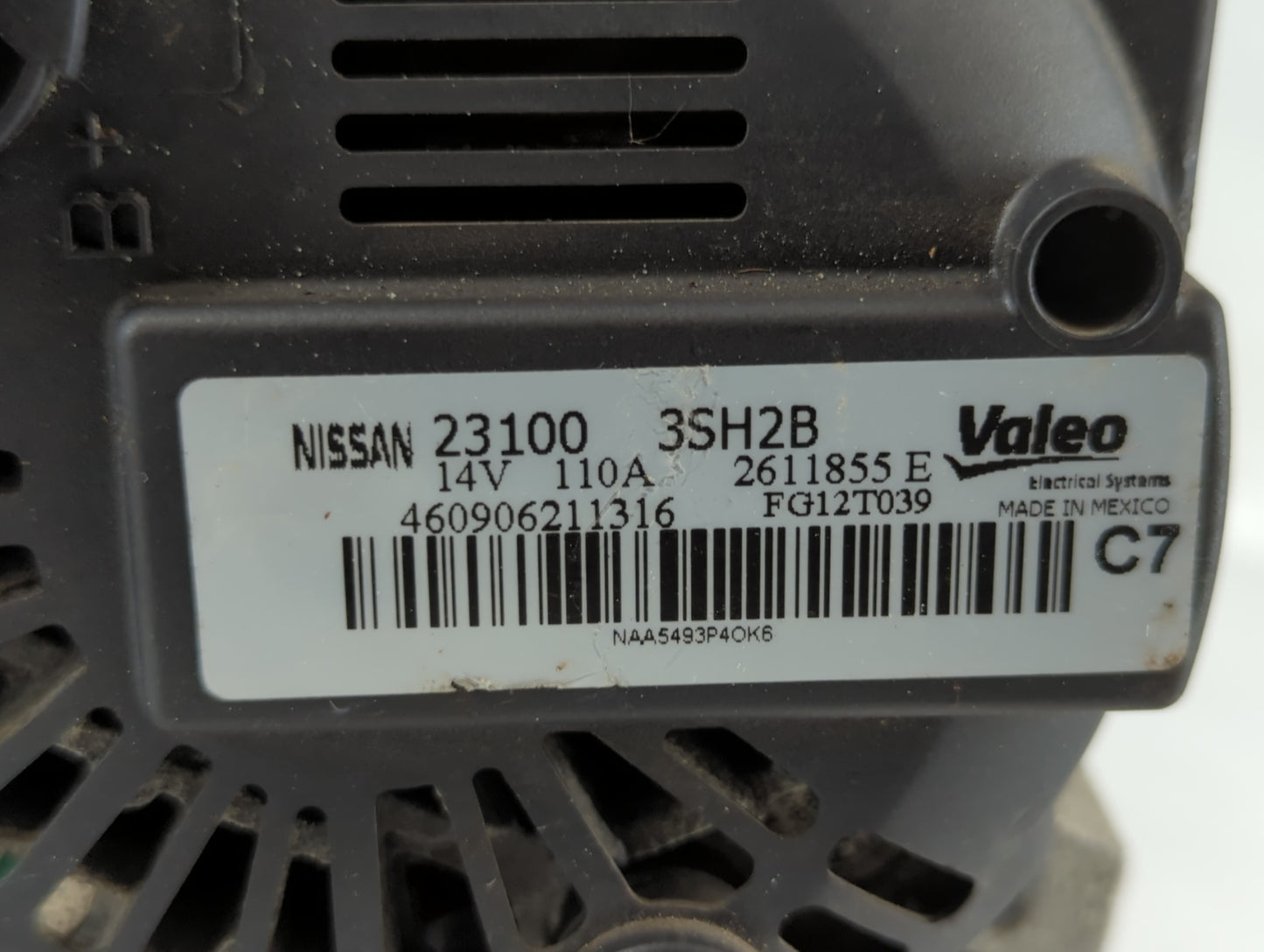 2013-2019 Nissan Sentra Alternator Replacement Generator Charging Assembly Engine OEM P/N:23100-3SH2B Fits OEM Used Auto Par