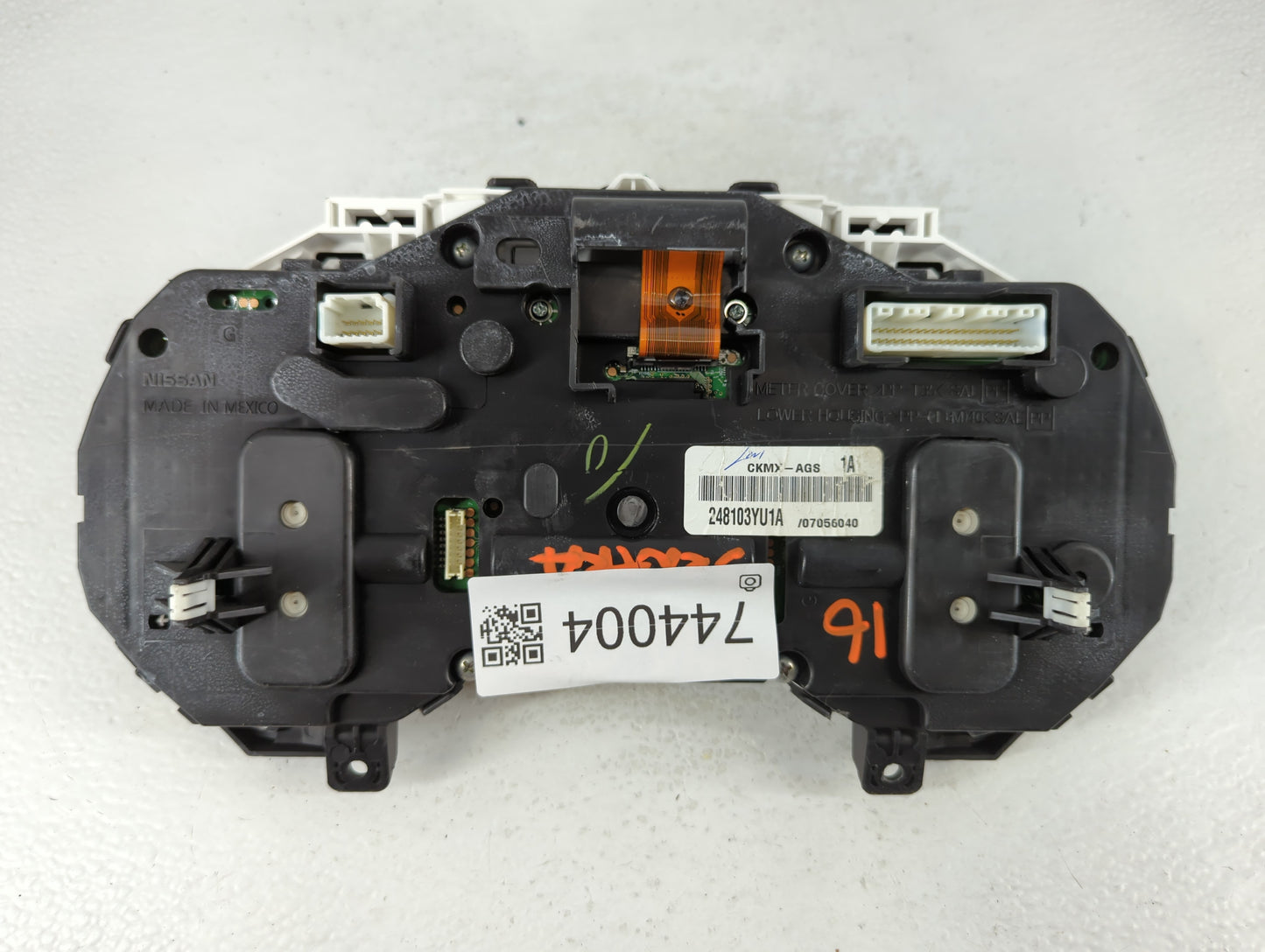 2016 Nissan Sentra Instrument Cluster Speedometer Gauges P/N:CKMX-AGS 248103YU1A Fits OEM Used Auto Parts - Oemusedautoparts