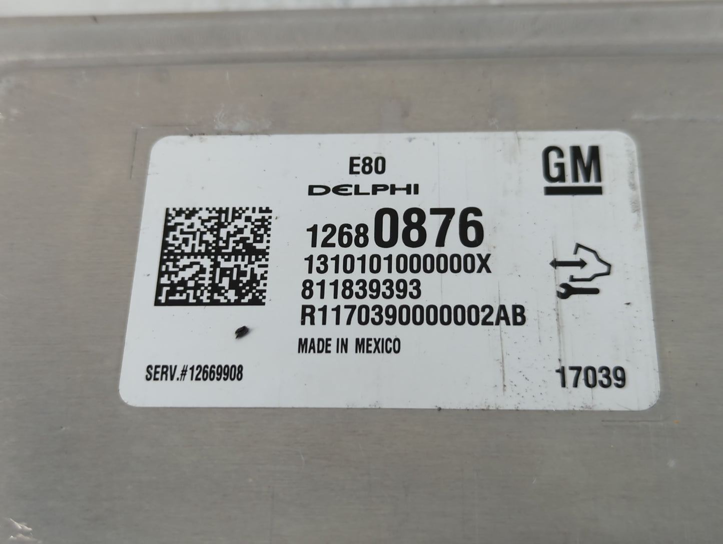 2016-2017 Nissan Sentra PCM Engine Control Computer ECU ECM PCU OEM P/N:12680876 Fits Fits 2016 2017 OEM Used Auto Parts - O