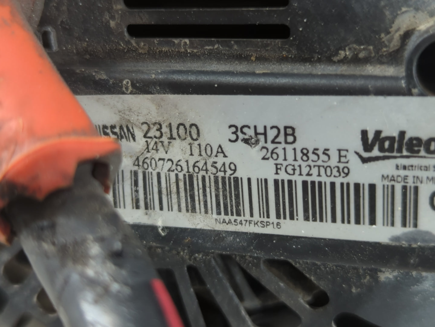 2013-2019 Nissan Sentra Alternator Replacement Generator Charging Assembly Engine OEM P/N:23100 3SH2B Fits OEM Used Auto Par