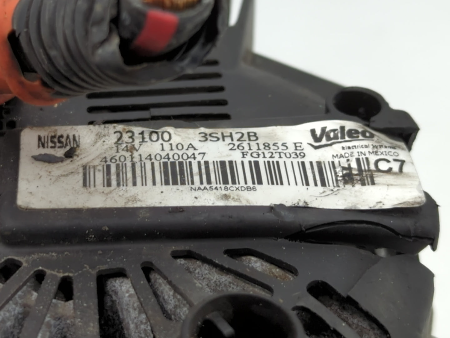 2013-2019 Nissan Sentra Alternator Replacement Generator Charging Assembly Engine OEM P/N:23100 3SH2B Fits OEM Used Auto Par