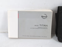 2016 Nissan Titan Owners Manual Book Guide OEM Used Auto Parts - Oemusedautoparts1.com