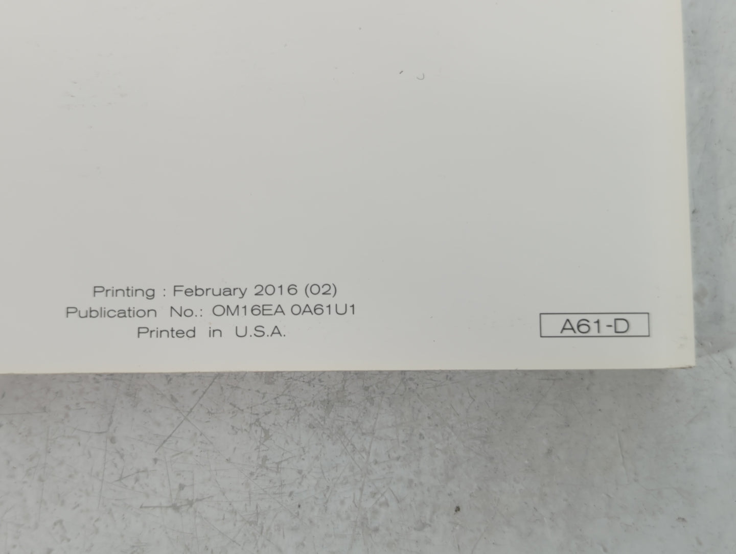 2016 Nissan Titan Owners Manual Book Guide OEM Used Auto Parts - Oemusedautoparts1.com