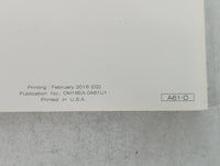 2016 Nissan Titan Owners Manual Book Guide OEM Used Auto Parts - Oemusedautoparts1.com