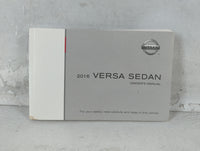 2016 Nissan Versa Owners Manual Book Guide P/N:OM16EM 0N17U2 OEM Used Auto Parts - Oemusedautoparts1.com