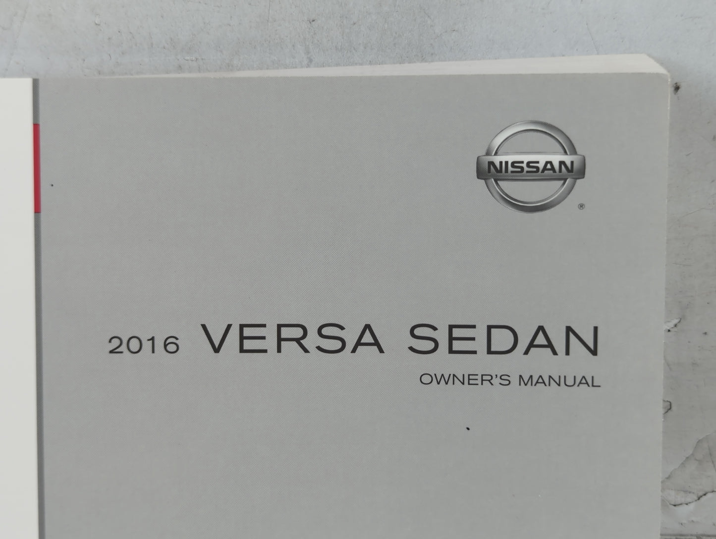 2016 Nissan Versa Owners Manual Book Guide P/N:OM16EM 0N17U2 OEM Used Auto Parts - Oemusedautoparts1.com