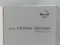 2016 Nissan Versa Owners Manual Book Guide P/N:OM16EM 0N17U2 OEM Used Auto Parts - Oemusedautoparts1.com