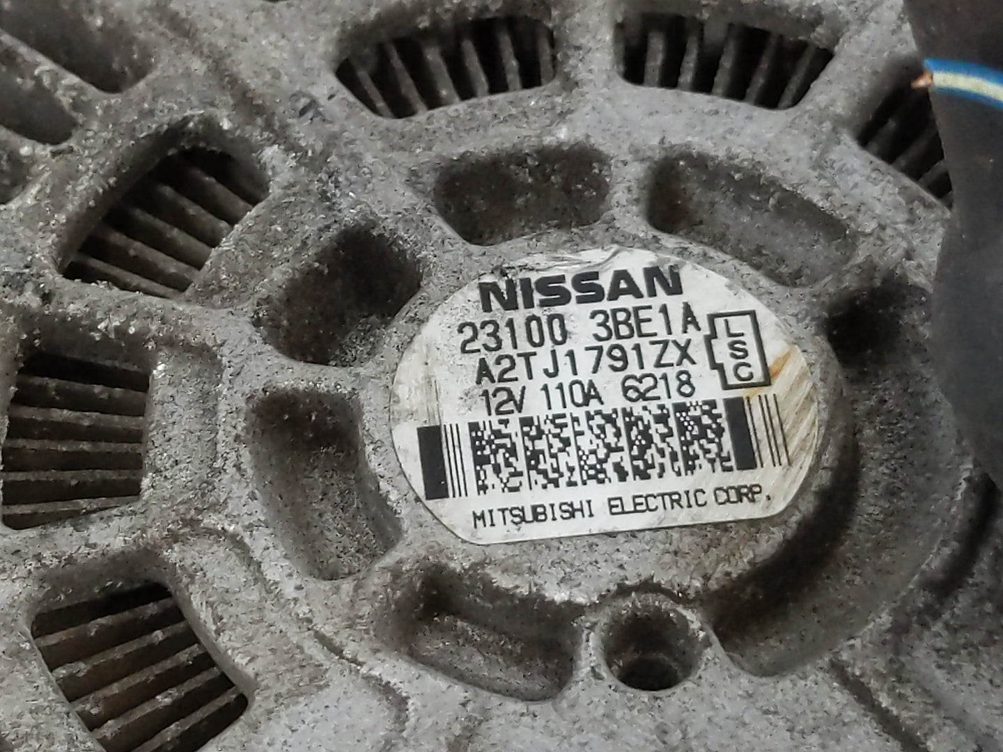 2012-2019 Nissan Versa Alternator Replacement Generator Charging Assembly Engine OEM P/N:23100 3BE1A Fits OEM Used Auto Part