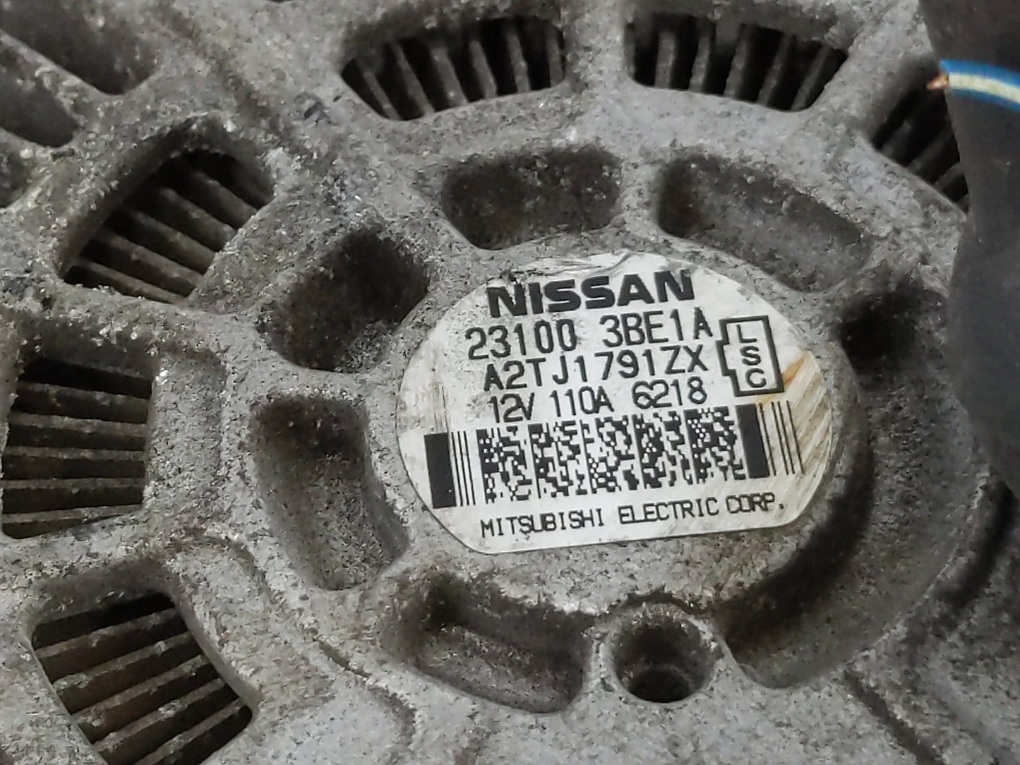 2012-2019 Nissan Versa Alternator Replacement Generator Charging Assembly Engine OEM P/N:23100 3BE1A Fits OEM Used Auto Part