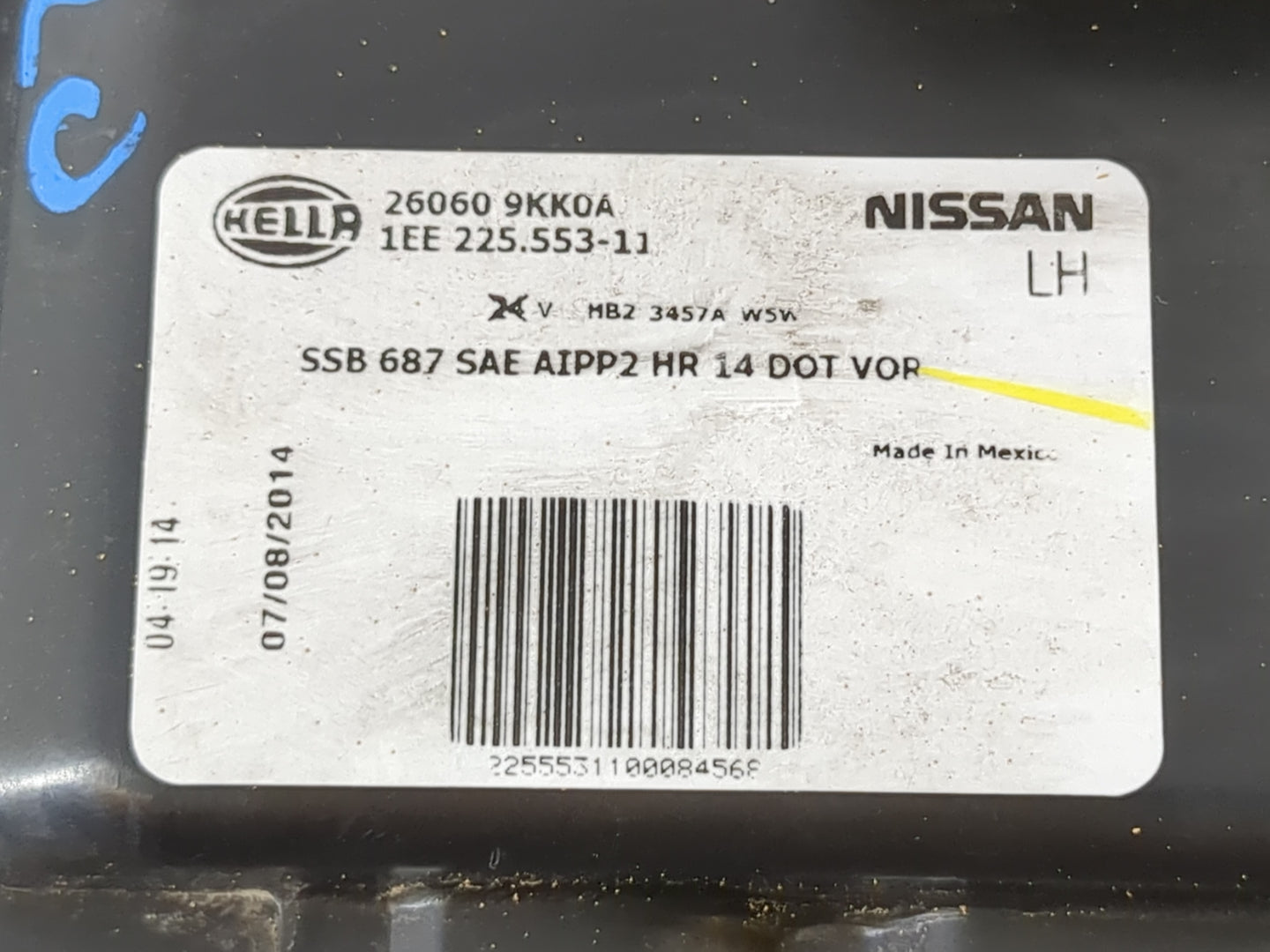 Nissan Versa Driver Left Oem Head Light Headlight Lamp - Oemusedautoparts1.com