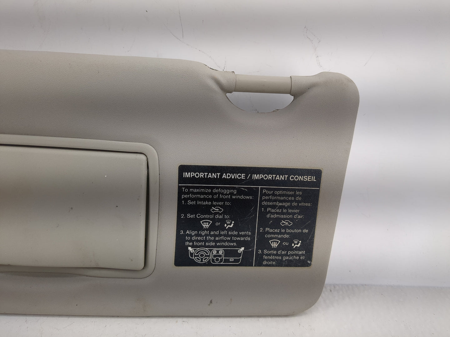 2016-2019 Nissan Versa Sun Visor Shade Replacement Driver Left Mirror Fits Fits 2015 2016 2017 2018 2019 OEM Used Auto Parts