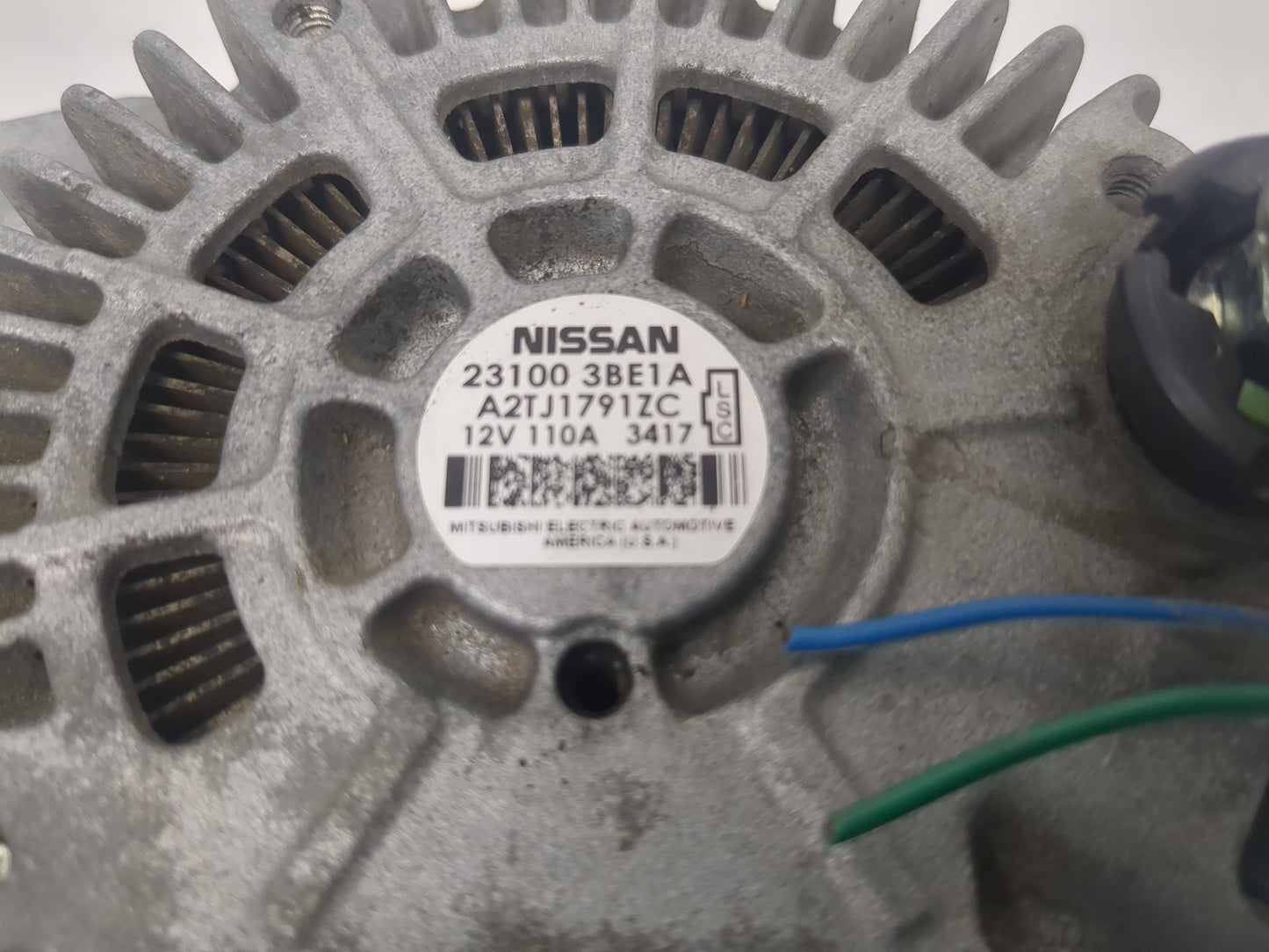2012-2019 Nissan Versa Alternator Replacement Generator Charging Assembly Engine OEM P/N:23100 3BE1A Fits OEM Used Auto Part