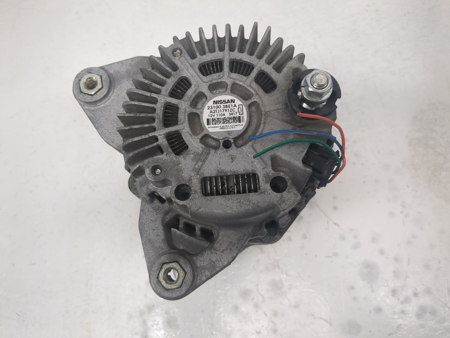 2012-2019 Nissan Versa Alternator Replacement Generator Charging Assembly Engine OEM P/N:23100 3BE1A Fits OEM Used Auto Part