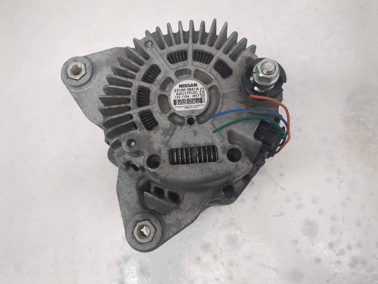 2012-2019 Nissan Versa Alternator Replacement Generator Charging Assembly Engine OEM P/N:23100 3BE1A Fits OEM Used Auto Part
