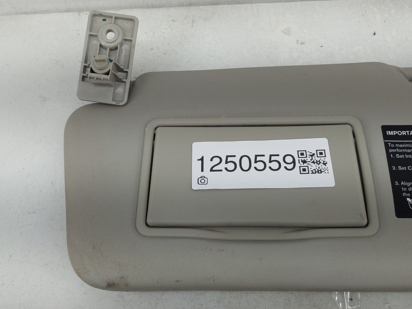 2016-2019 Nissan Versa Sun Visor Shade Replacement Passenger Right Mirror Fits Fits 2015 2016 2017 2018 2019 OEM Used Auto P