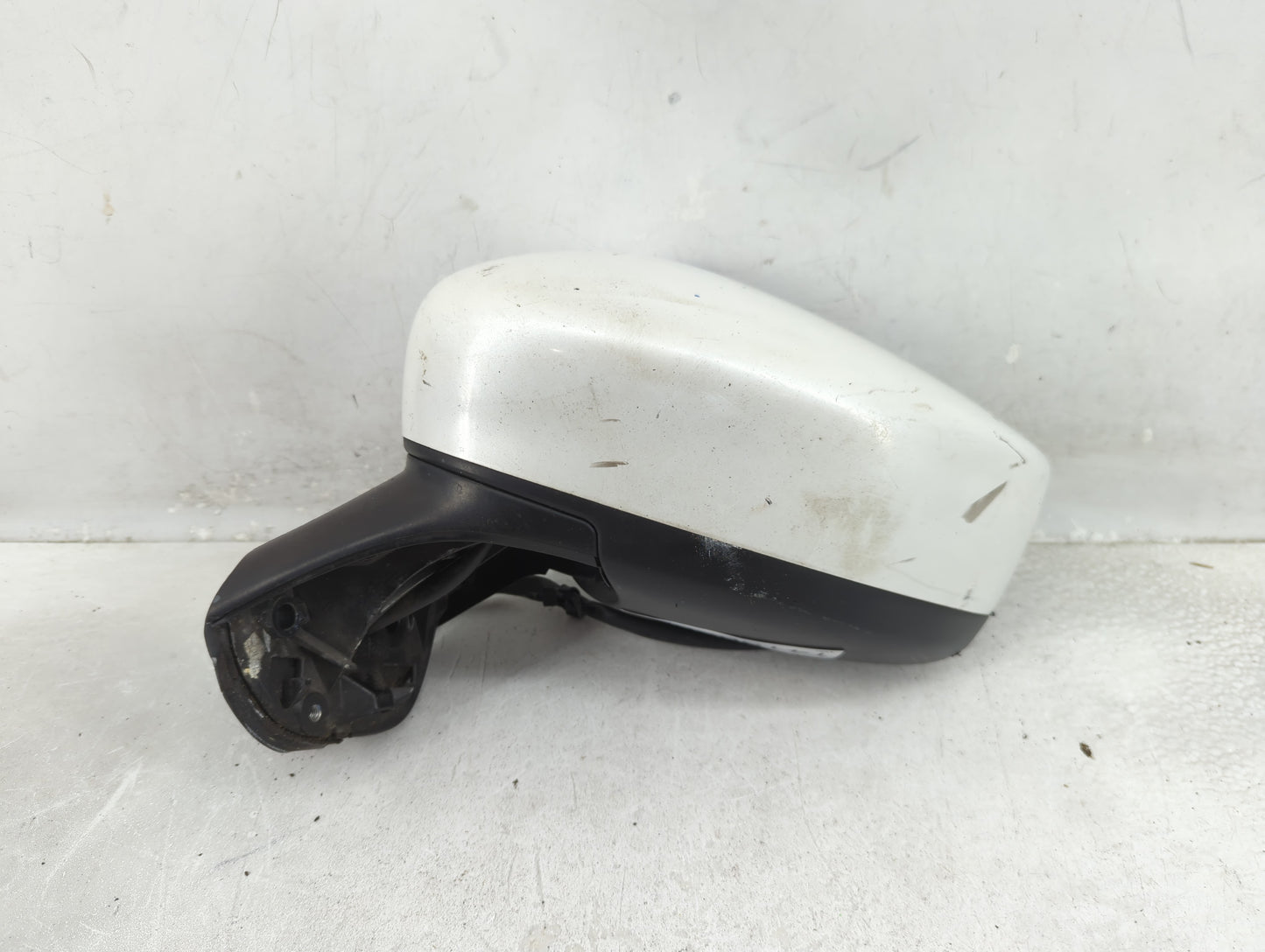 Nissan Versa Driver Left Side View Manual Door Mirror White - Oemusedautoparts1.com