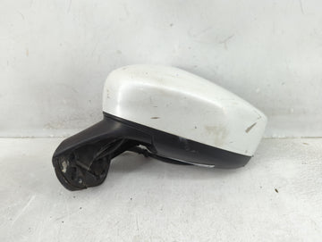 Nissan Versa Driver Left Side View Manual Door Mirror White - Oemusedautoparts1.com