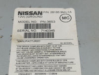 2015-2016 Nissan Versa Radio AM FM Cd Player Receiver Replacement P/N:281859MC1A PN-3653 Fits Fits 2015 2016 OEM Used Auto P