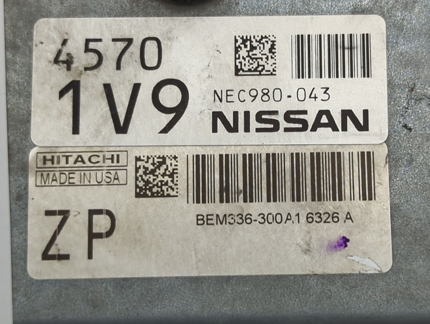 2014-2017 Nissan Versa PCM Engine Control Computer ECU ECM PCU OEM P/N:NEC980-043 BEM336-300A1 Fits Fits 2014 2015 2016 2017