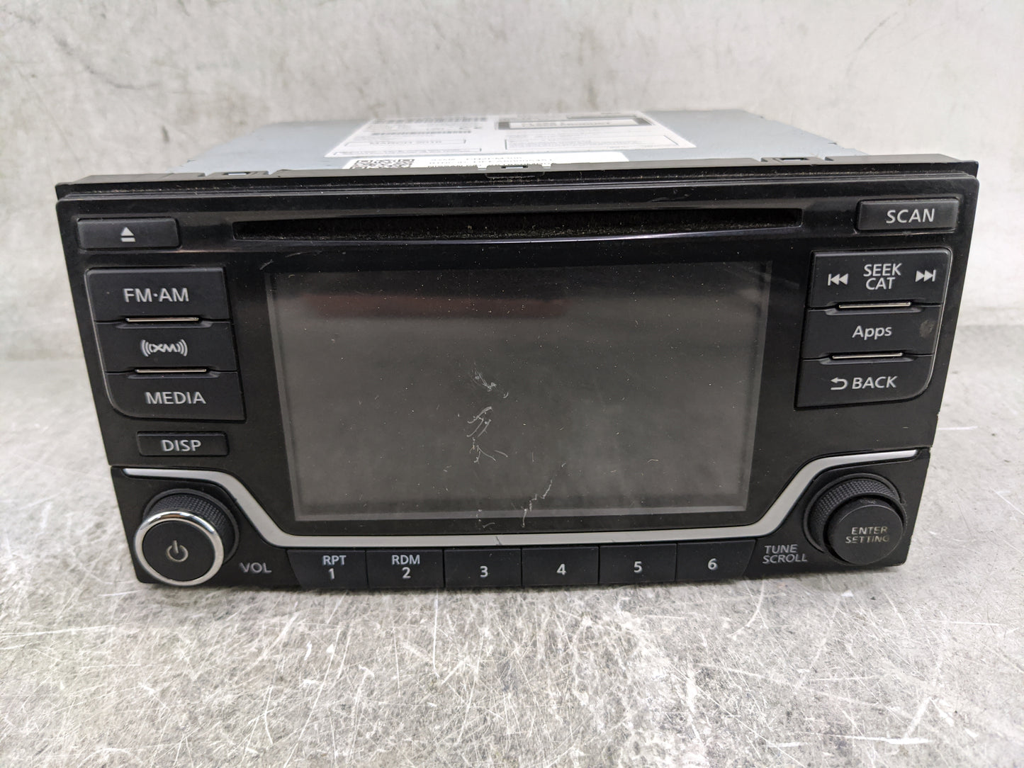 2015-2016 Nissan Versa Radio AM FM Cd Player Receiver Replacement P/N:281859MB0A CQ-FN84E2GX, 28185 9MB0A Fits Fits 2015 201