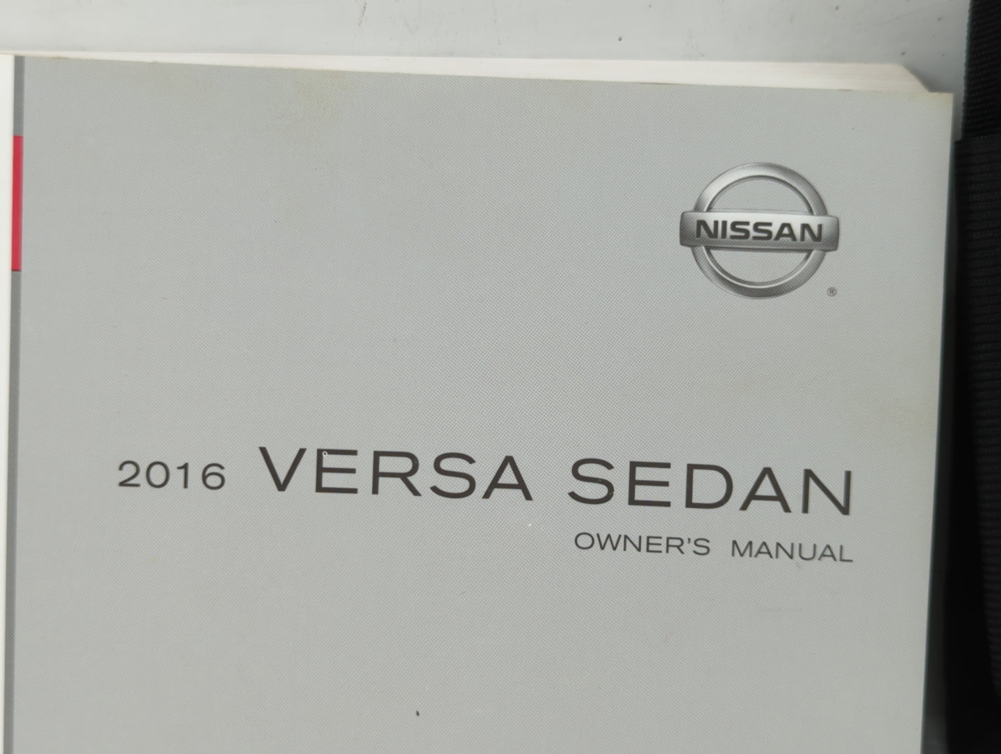 2016 Nissan Versa Owners Manual Book Guide OEM Used Auto Parts - Oemusedautoparts1.com