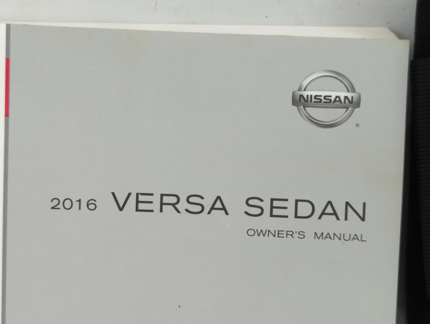 2016 Nissan Versa Owners Manual Book Guide OEM Used Auto Parts - Oemusedautoparts1.com
