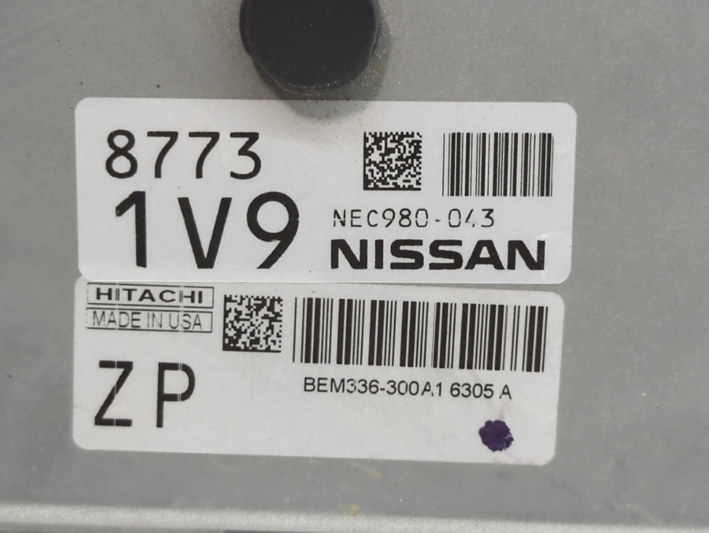 2014-2017 Nissan Versa PCM Engine Control Computer ECU ECM PCU OEM P/N:BEM336-300 A1 NEC980-043 Fits Fits 2014 2015 2016 201