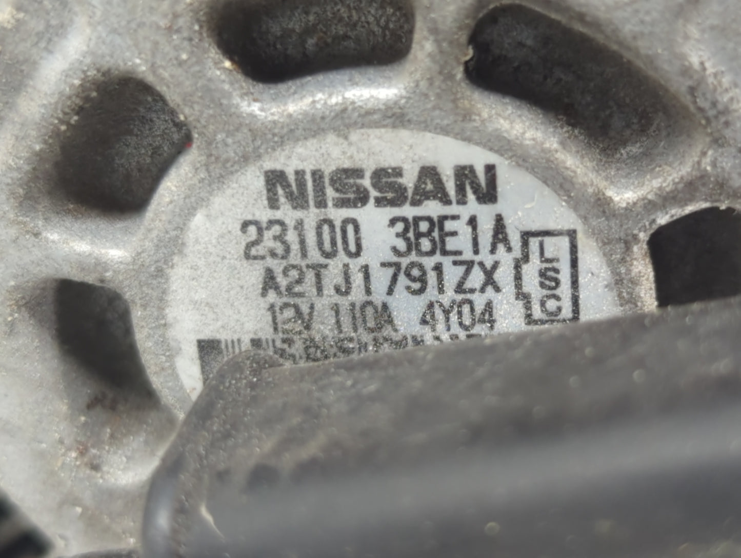 2012-2019 Nissan Versa Alternator Replacement Generator Charging Assembly Engine OEM P/N:23100 3BE1A Fits OEM Used Auto Part