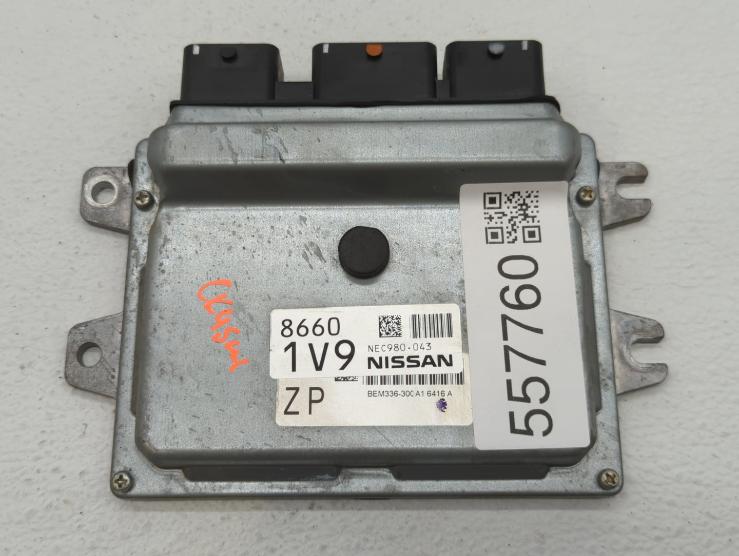 2014-2017 Nissan Versa PCM Engine Control Computer ECU ECM PCU OEM P/N:NEC980-043 Fits Fits 2014 2015 2016 2017 OEM Used Aut